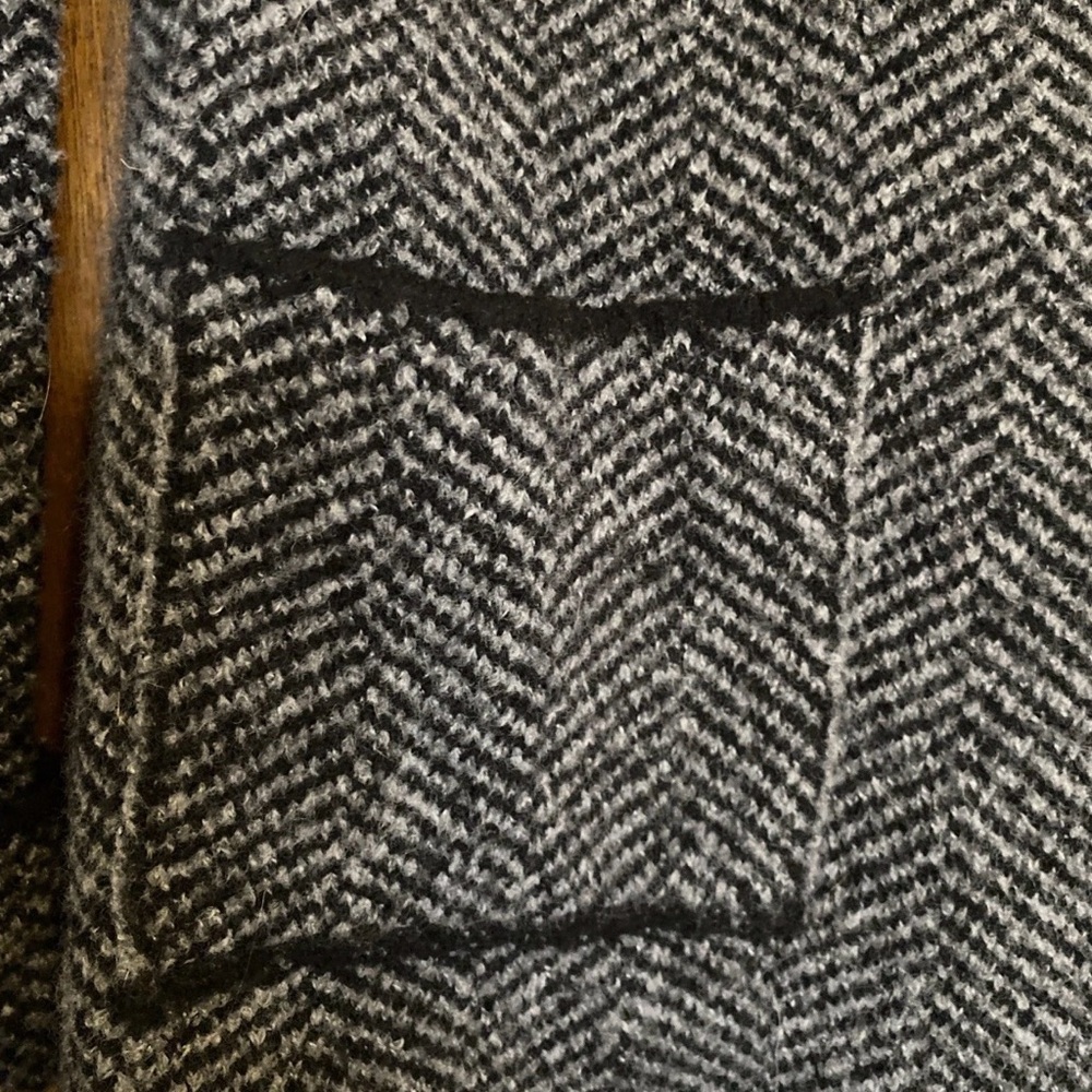 COCOGIO Vintage Italy Gray Wool Blend Blazer Cardigan Sweater Women’s Medium C1 - Picture 3 of 6